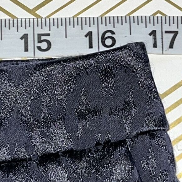 Chico’s Diamond Jacquard Trouser Ankle Pants Wmn’s Sz 1.5 M 10 Black - Picture 11 of 13